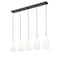 Z-Lite Farrell 5 Light Linear Chandelier, 7.25in. W x 13.75in. H, Matte Black 3043P7-5L-MB - alternate 3